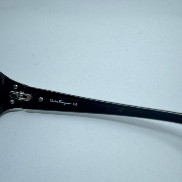 Salvatore Ferragamo Italy Sunglasses Frames Black 2132 101 56-16-130 H9983 - Picture 6 of 8